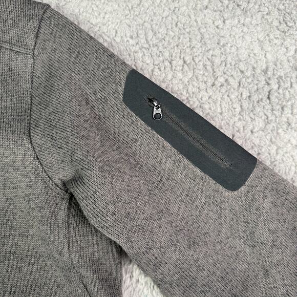 Arcteryx Covert 1/2 Zip Pullover Mens M Charcoal Gray Fleece Sweater Jacket - Picture 4 of 10